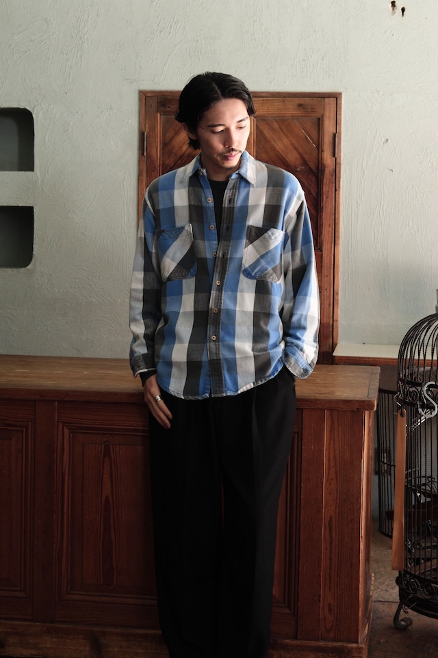 Utah/80's "unknown" heavy cotton flannel shirt