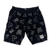 SY32 by SWEET YEARS 英字 プリント ベロア ハーフパンツ ショートパンツ サイズ XXL /メンズ/ブラック/ゴルフ