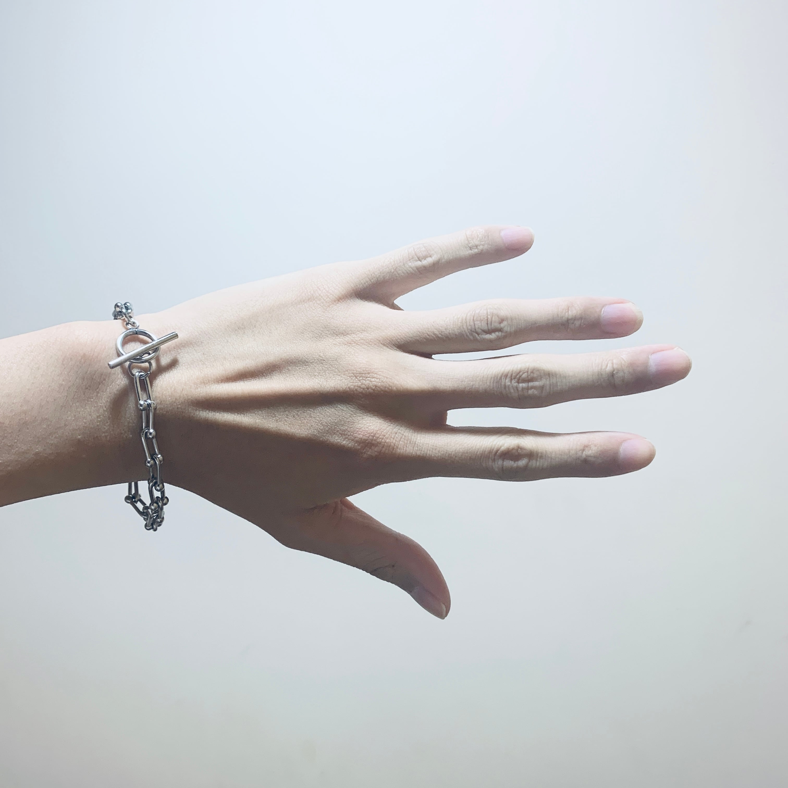U Chain Bracelet Ⅱ #338 Silver | NOEL