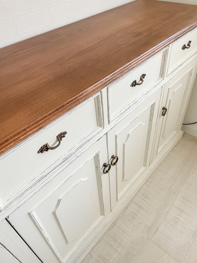 ブロカントキャビネット5dr5dw (オールドパイン家具・フランスアンティーク調)W2200