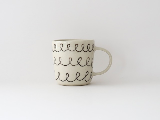 中囿義光　マグカップ（クルクル） ブラック