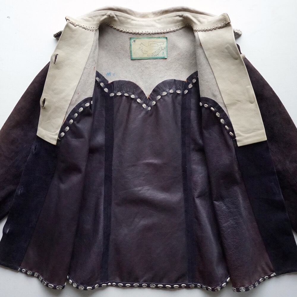 1970's MEXICO製 [Char] ハンドペイント クラフトレザー シャツ