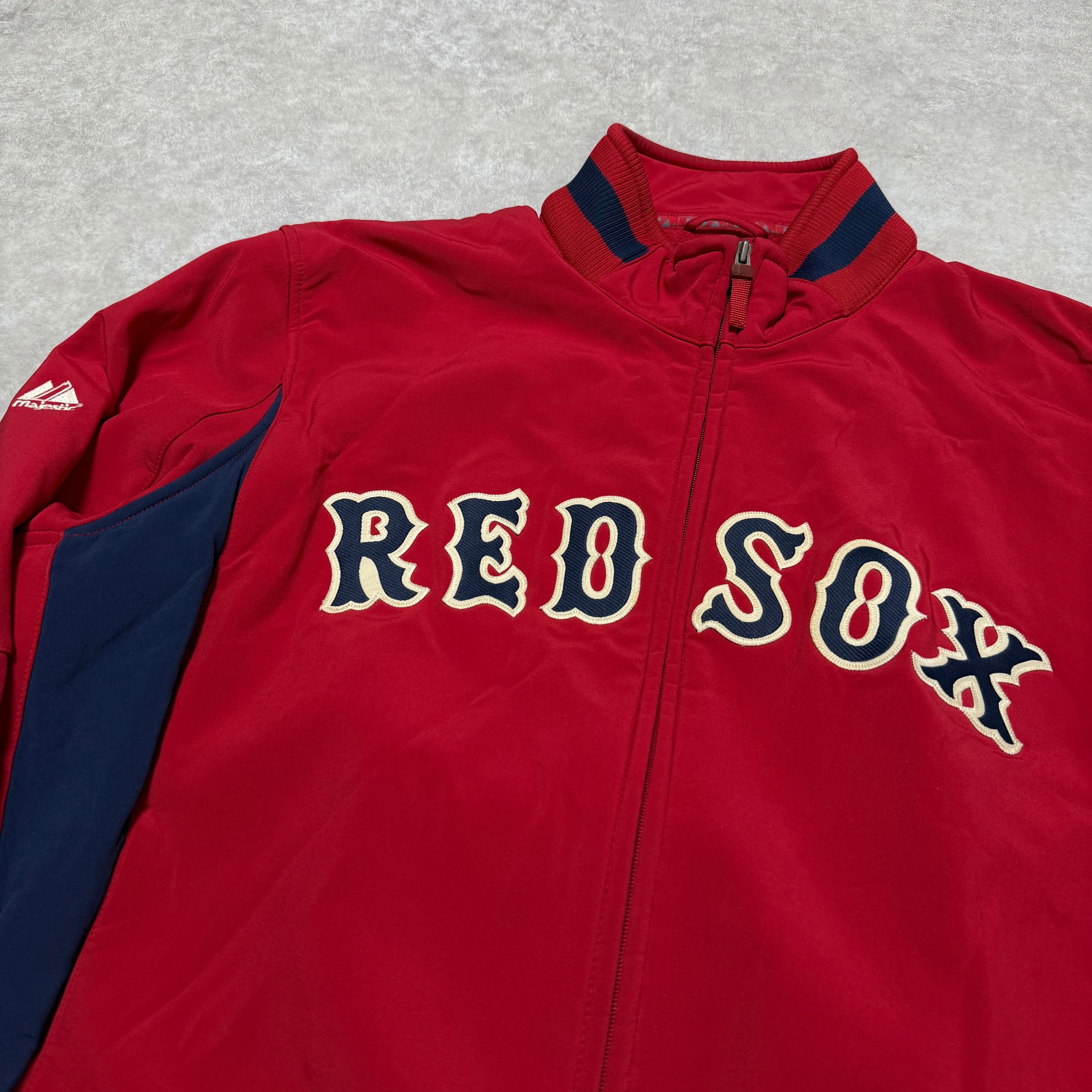 美品 90s MAJESTIC マジェスティック RED SOX Authentic Jacket MLB
