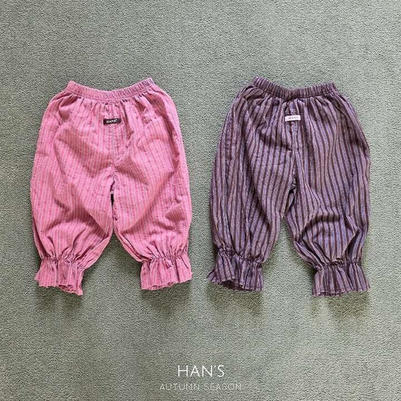 韓国子供服 / 26Autumn / 〖取寄〗Hans / フリルジャスミンパンツ / キッズ服 / ジュニア服 *XS~JM*