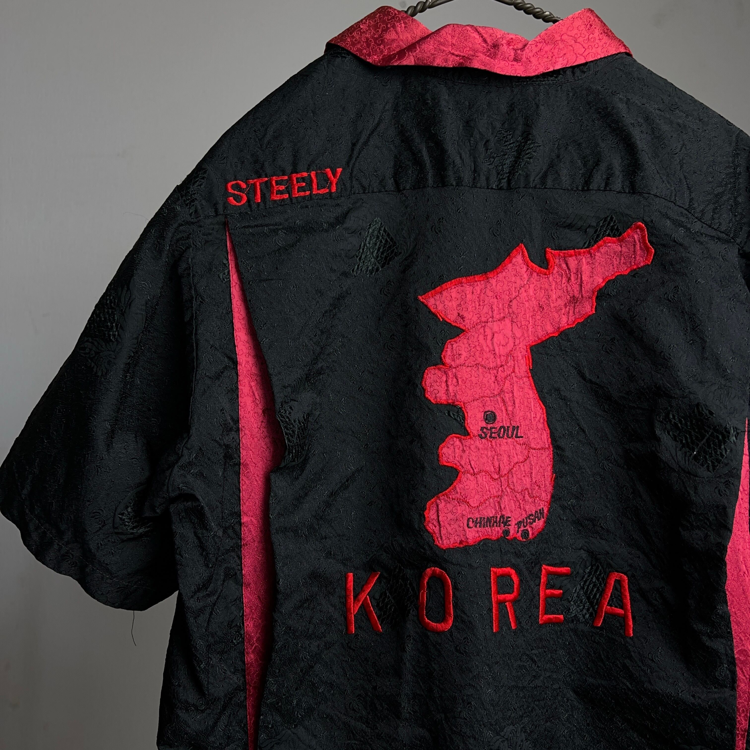 old KOREA Souvenir Bowling Shirt スーベニア ボーリングシャツ old KOREA Souvenir Bowling Shirt スーベニア ボーリングシャツ