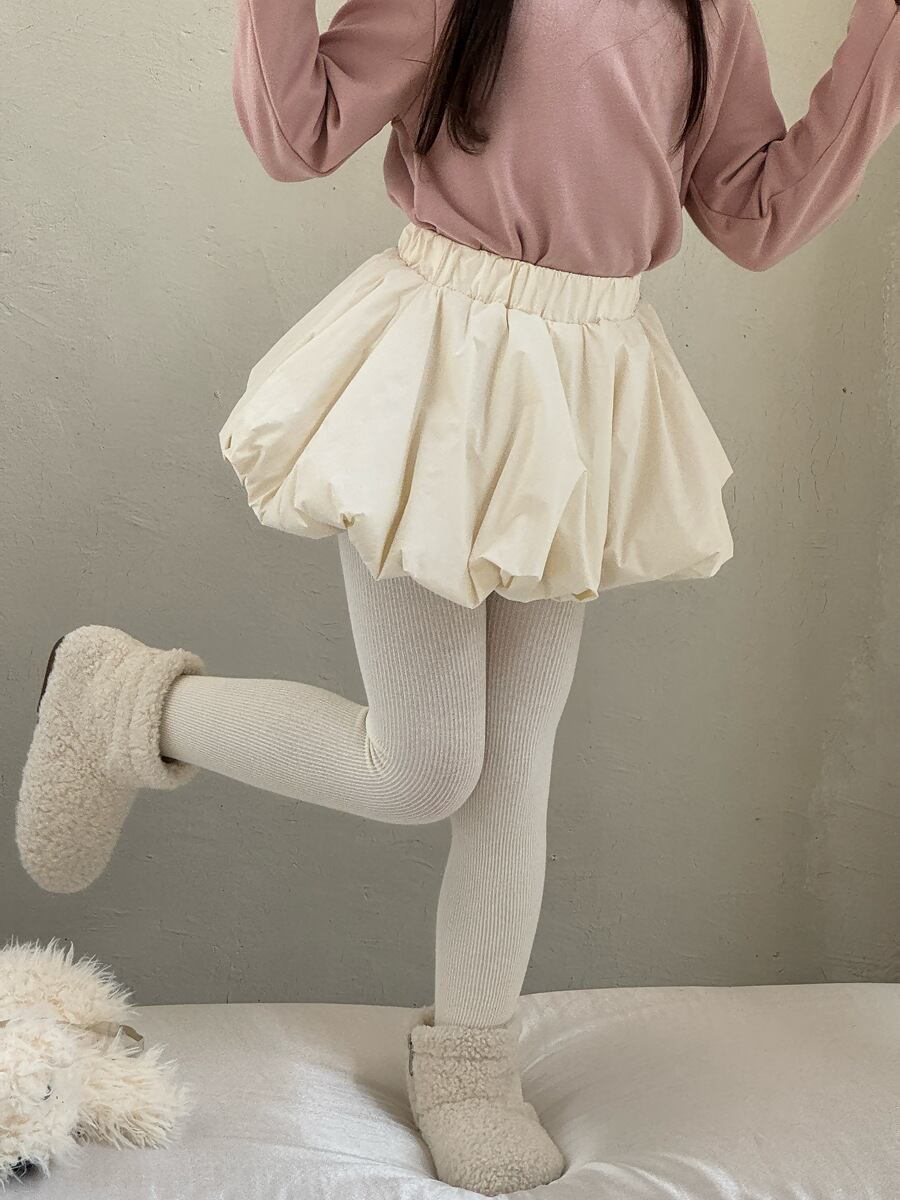 インパン付きアイボリーバルーンスカート