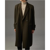 ダブルブレスト ロング丈 オーバーサイズコート af0397