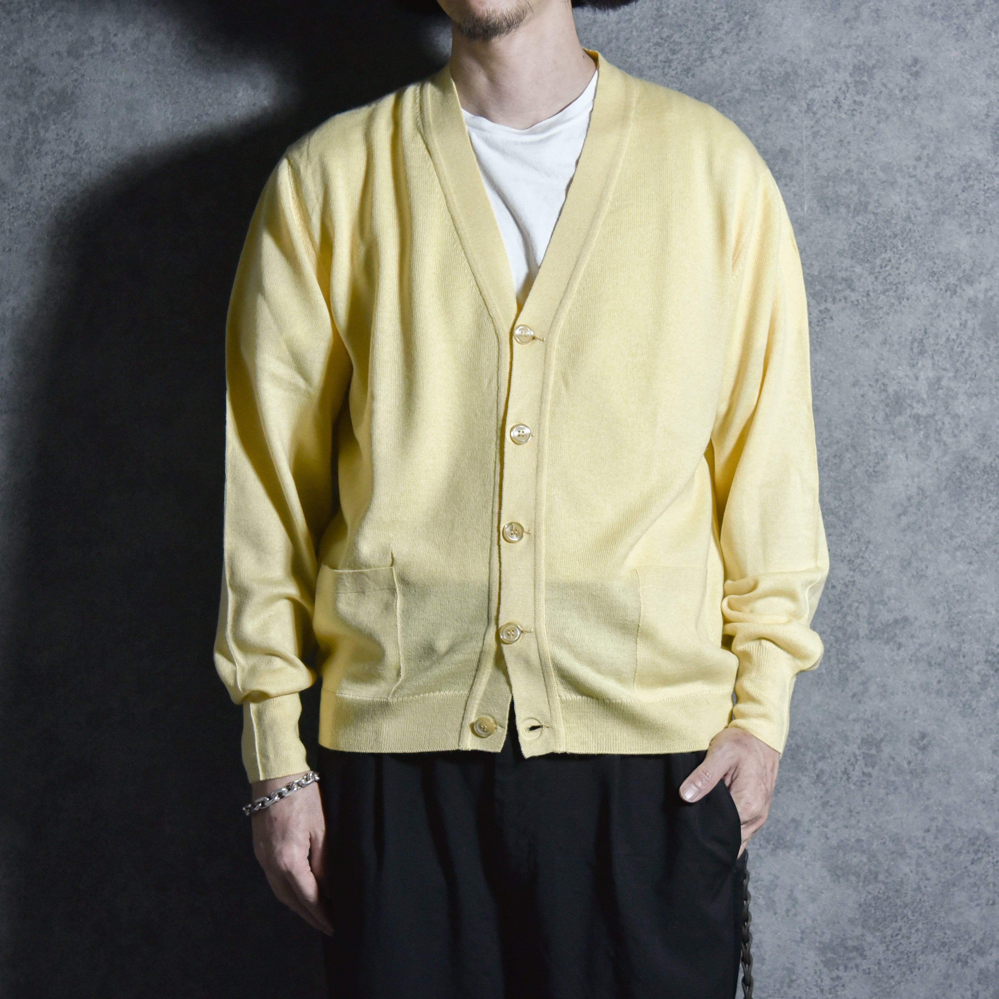 80-90s Spain Pulligan Wool Acryl Cardigan スペイン製 ウール