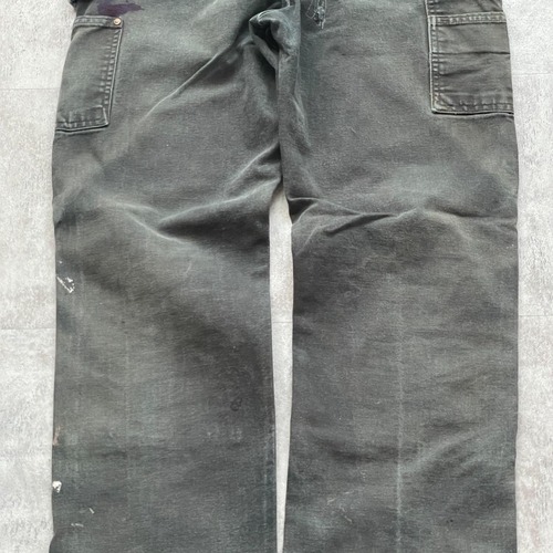 00s ブラック ダブルニー Carhartt B01 BLK 32×34 詳細写真17