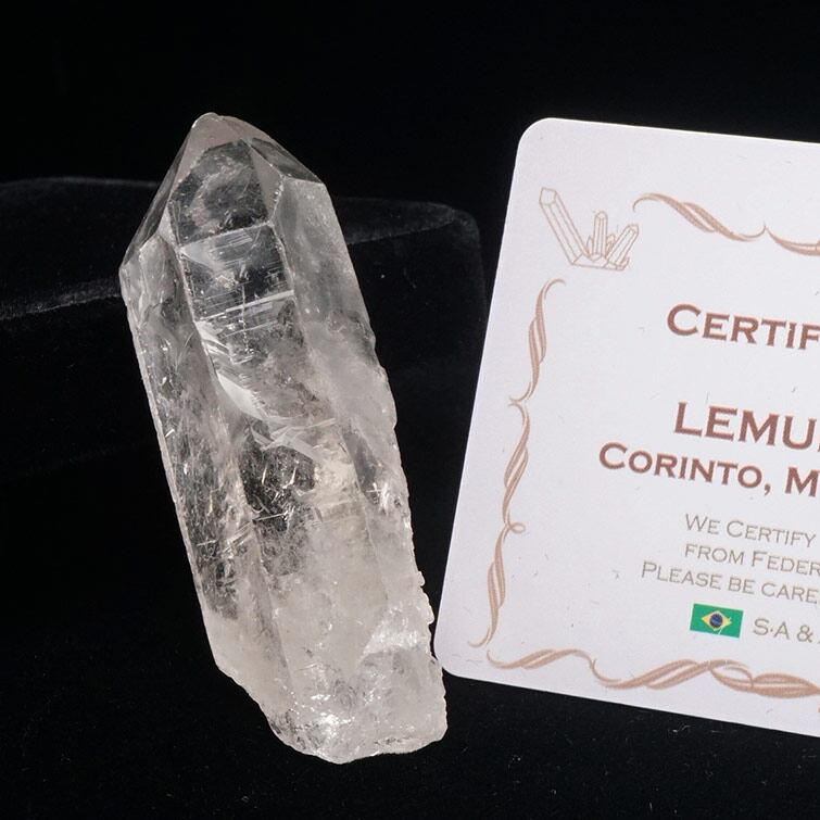 レムリアンシード 水晶 原石 ブラジル ミナスジェライス州 コリント産 証明書付属 一点物 271-702