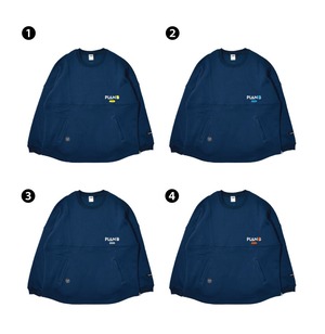 PLAN B Sweat Poncho：カレッジネイビー