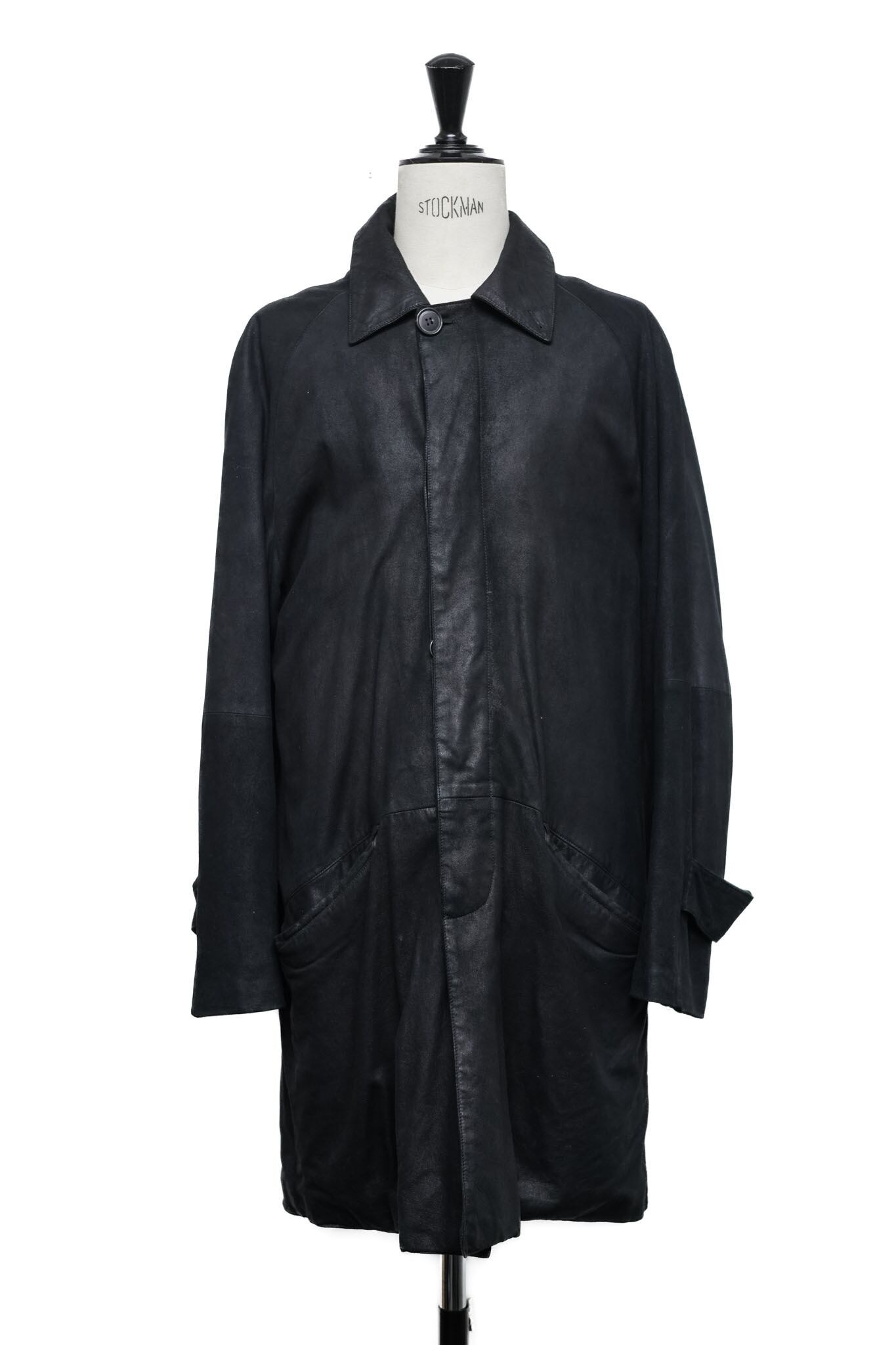 セラファン　SERAPHIN スエード トレンチコート XL 高級　鹿革 は美品 90's 