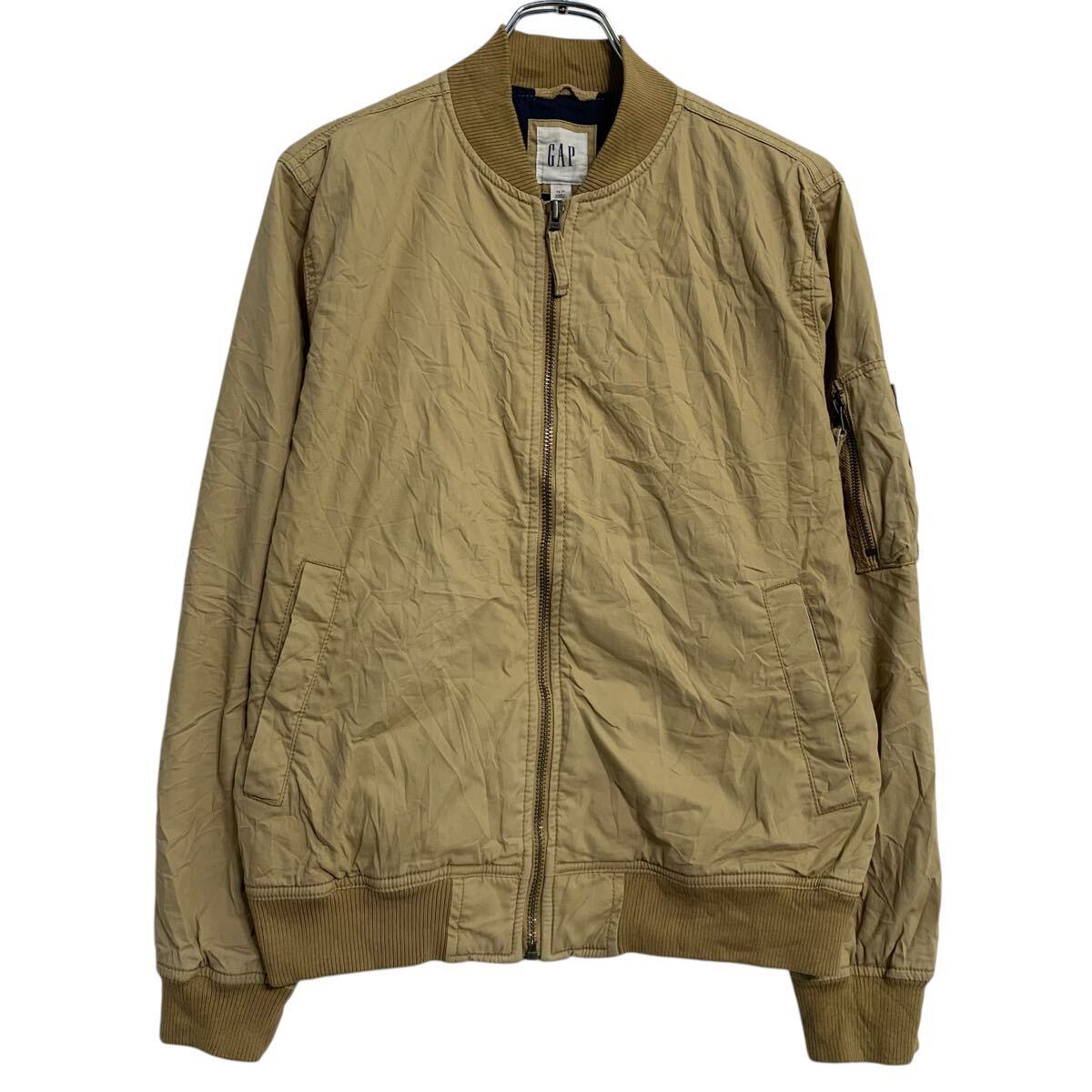 GAP ブルゾンジャケット XS ベージュ ギャップ ジップアップ ダック地