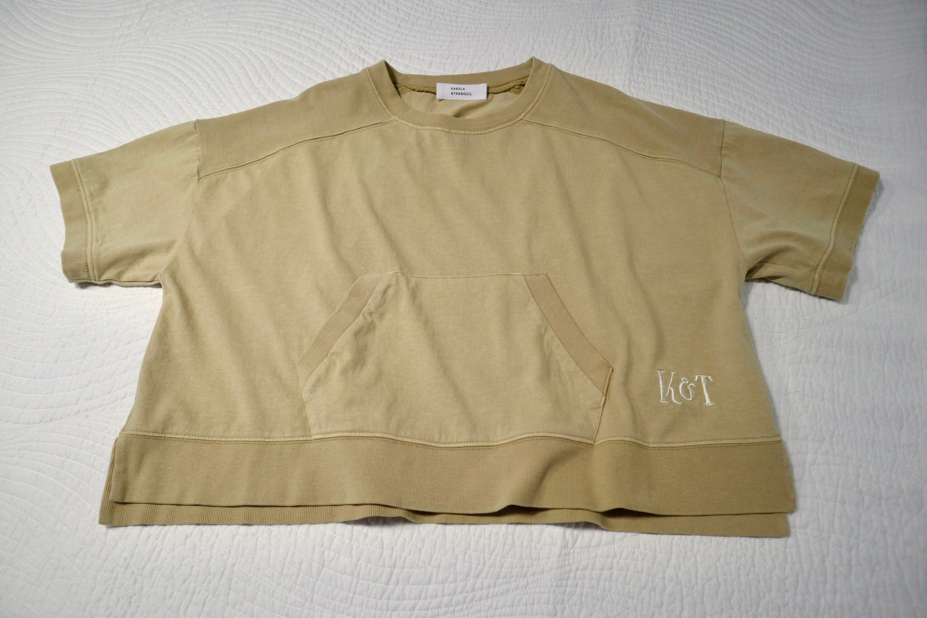 NEW！製品染めショート丈ワイドクルー【12404-948-10】2024SS 
