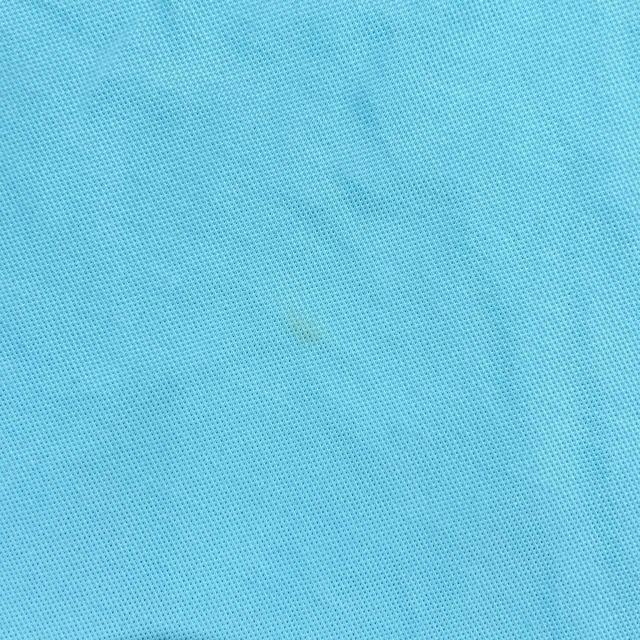 90s LACOSTE ラコステ 鹿の子 半袖 ポロシャツ 40/水色 レディース ビンテージ