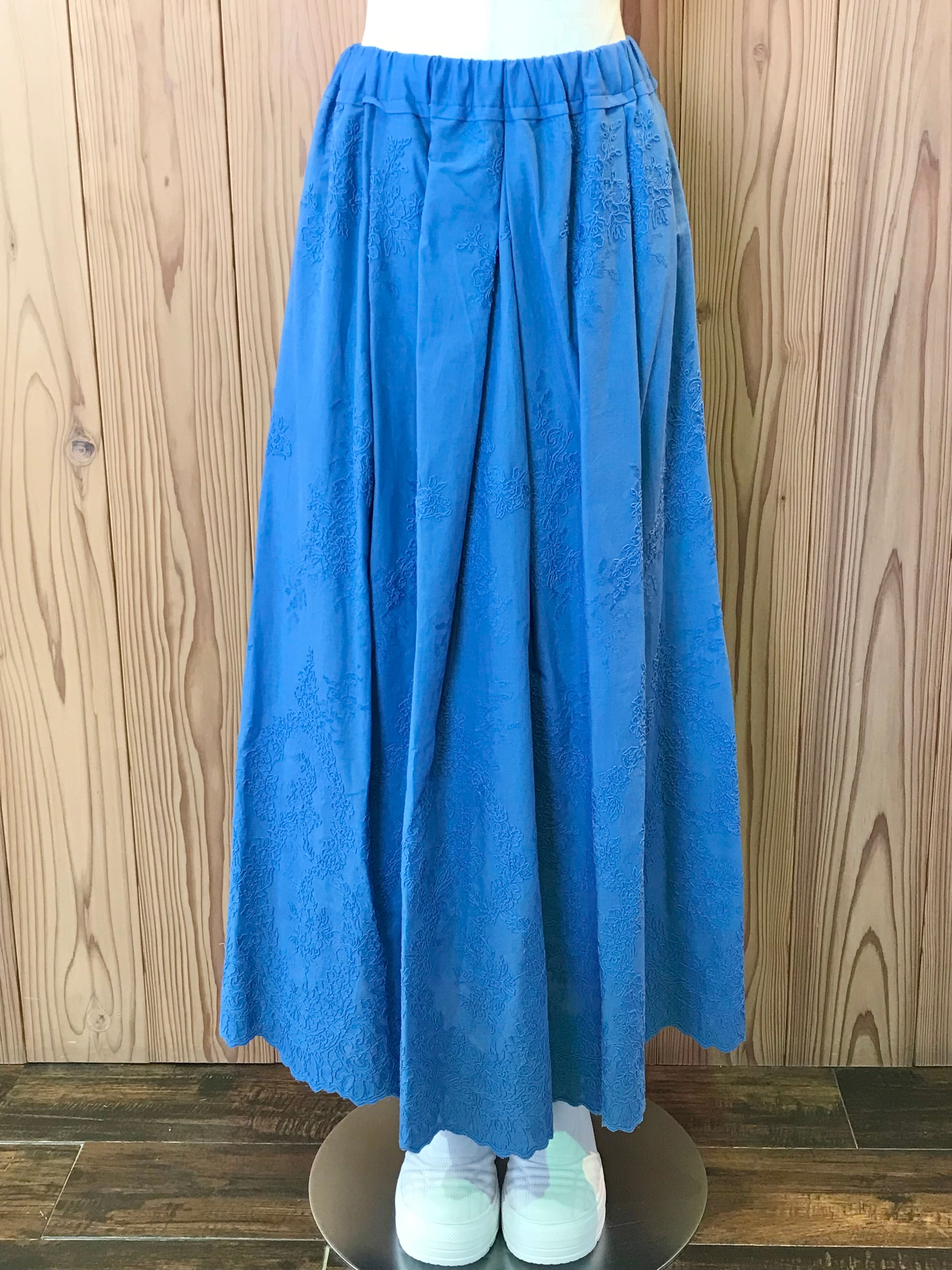 【HiROMITHiSTLE】コード刺繍タックスカート