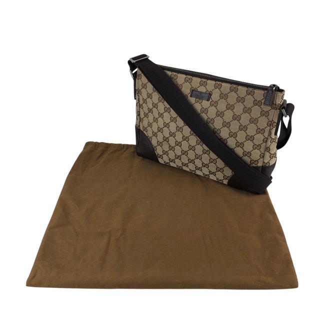 GUCCI グッチ GGキャンバス ショルダーバッグ ベージュ キャンバス vintage ヴィンテージ オールド r6zntd