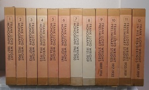 フランク・ロイド・ライト全集 全12巻揃 全巻セット Frank Lloyd Wright Monograph, Preliminary Studies, In His Renderings