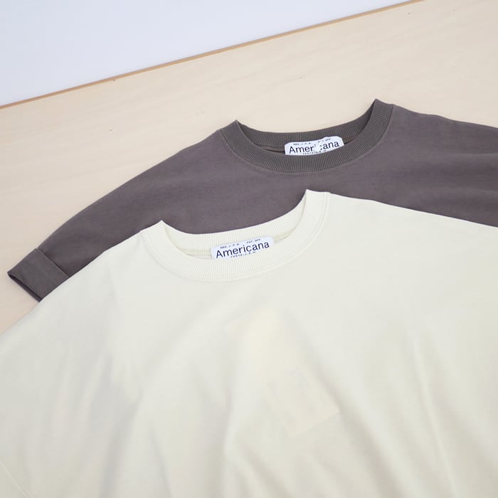 AMERICANA（アメリカーナ） バックプリントTシャツ[BRF-M-822A] | tile