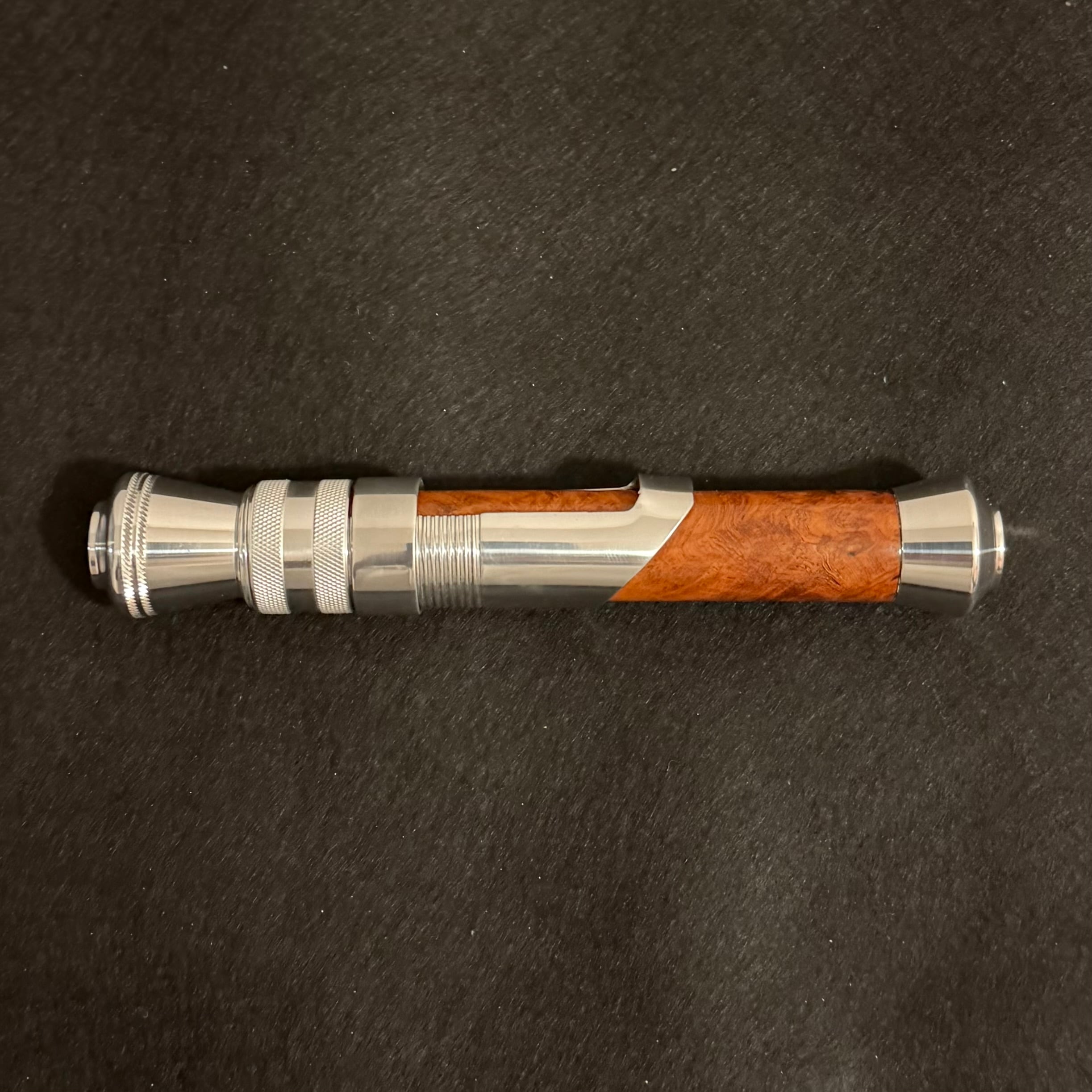 Sabbath Source Single grip / 花梨瘤紅白　黒 Source Single grip fairy/ メープル瘤杢xクリアレジン | SABBATH FISHING