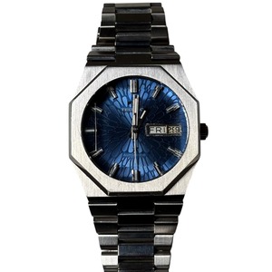 vintage TECHNOS cut glass automatic watch “Kaiser” “Tigon”