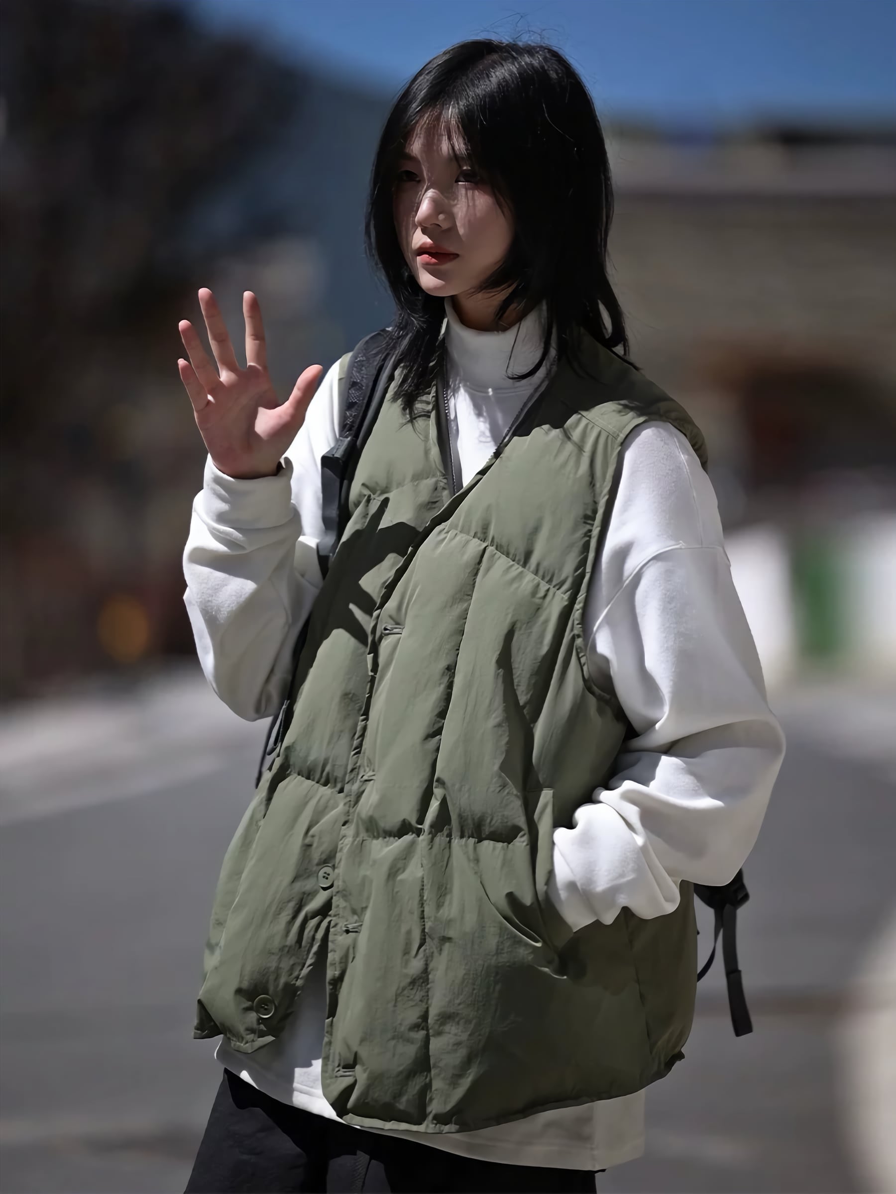 OVY Collarless Goose Down Vest カテゴリー 【公式通販】