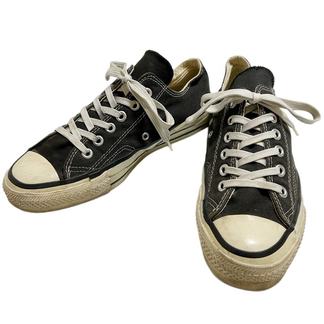 80s コンバース オールスター CONVERSE ALL STAR OX 当て布 ブラック 【7-26cm】MADE IN USA | BACK  IN THE DAYZ.