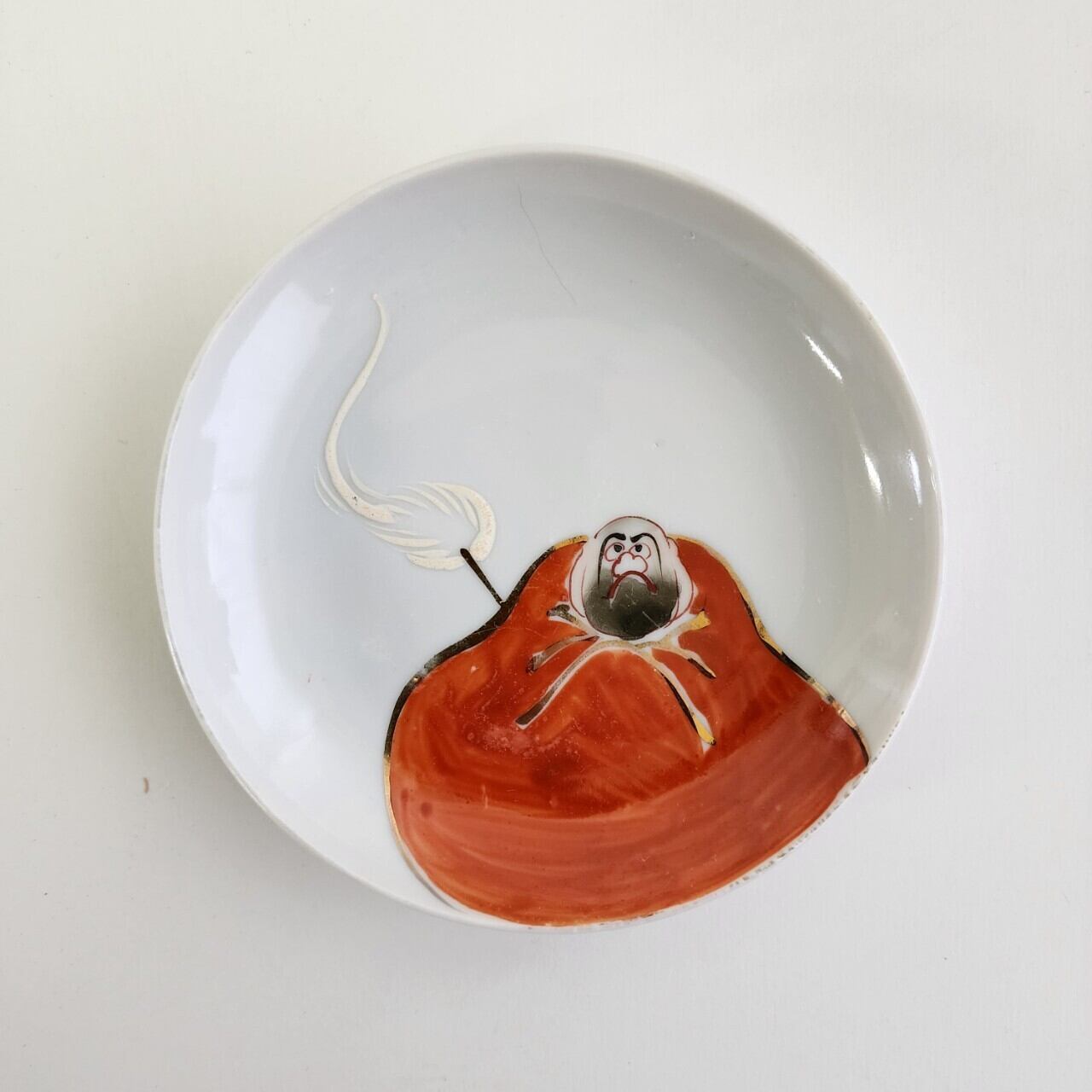 昭和初期 印判手塩皿 ダルマ文様 5枚組 | アンティーク雑貨・家具・骨董品