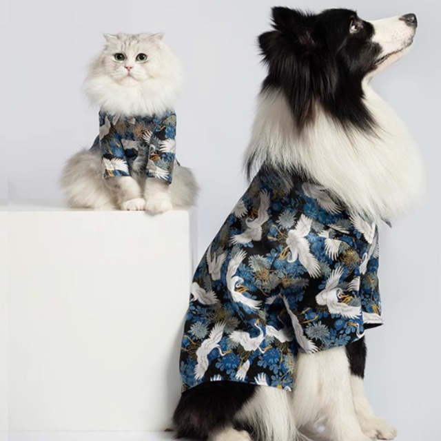 総柄シャツ ペットウェア【sam003】