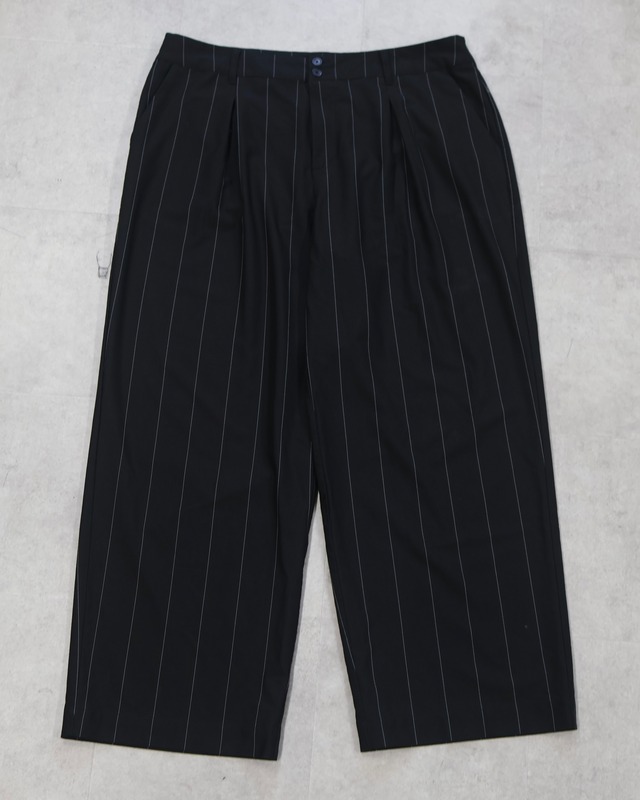 pinstripe buggy straight slacks