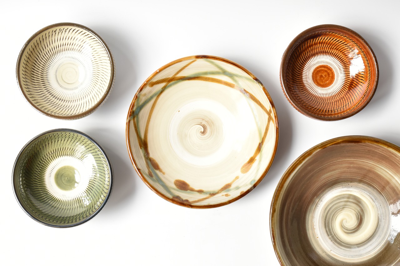 <Sold Out> 小鹿田焼 / 黒木昌伸窯 : 4寸小鉢 青 とびかんな