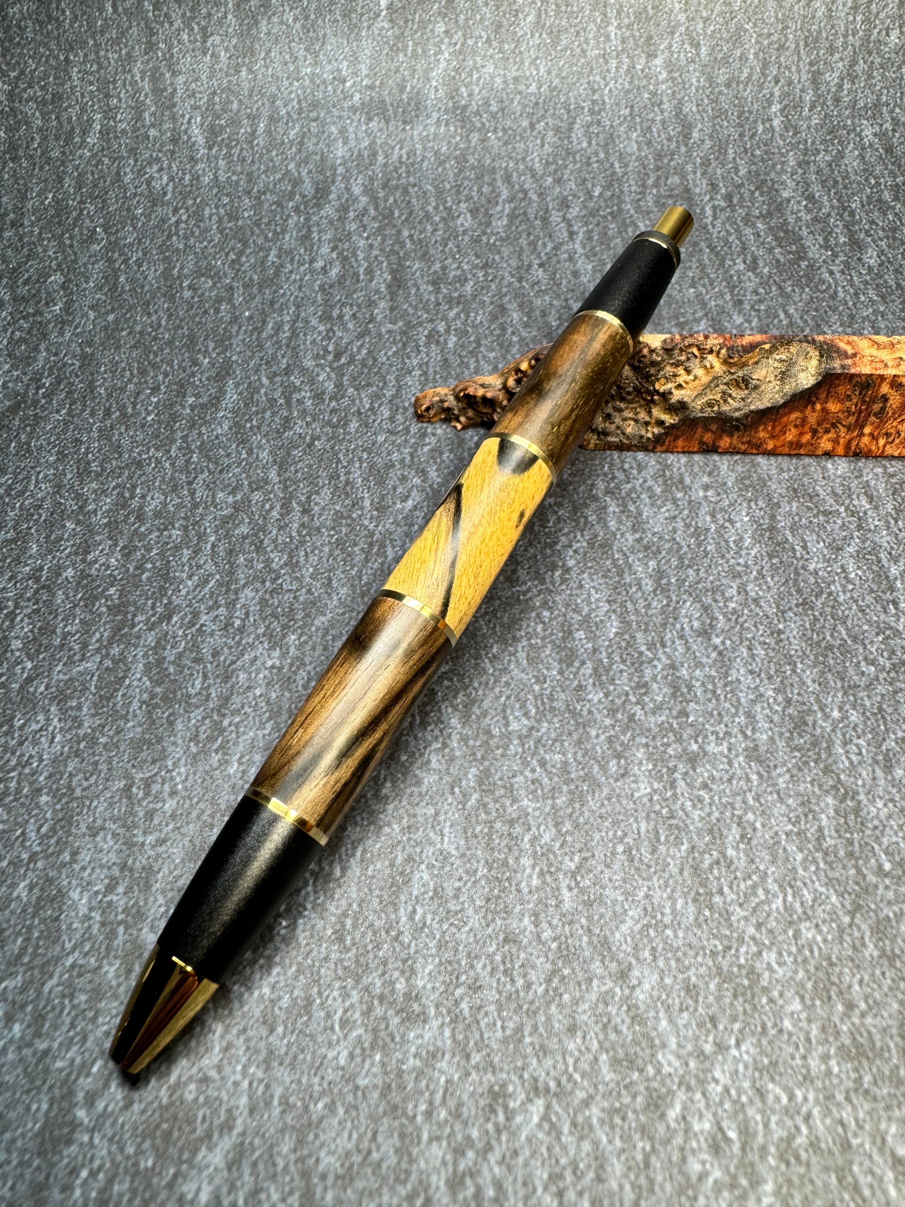 黒柿孔雀杢✖️ペールムーンエボニー✖️黒柿孔雀杢 Flambergコラボ