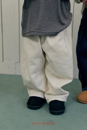 the beige［取寄］curve stitch pants 26winter