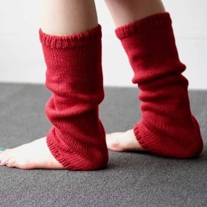 Meg KNITTING　ウールレッグウォーマー  ボーダー【旧Women's】　※発送予定 約3ヶ月後