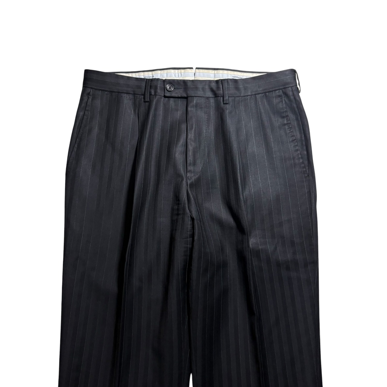 VERSACE COLLECTION black stripe suits set-up