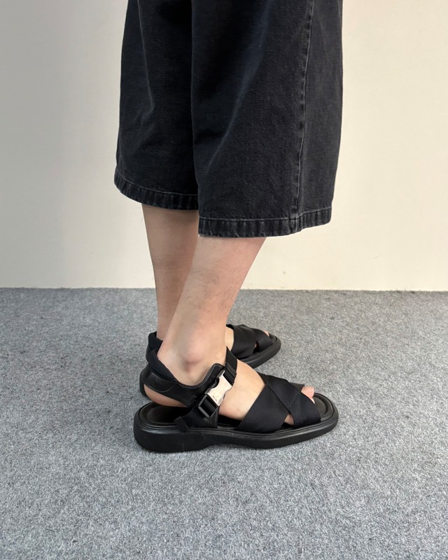 【PRADA】buckle strap sandals