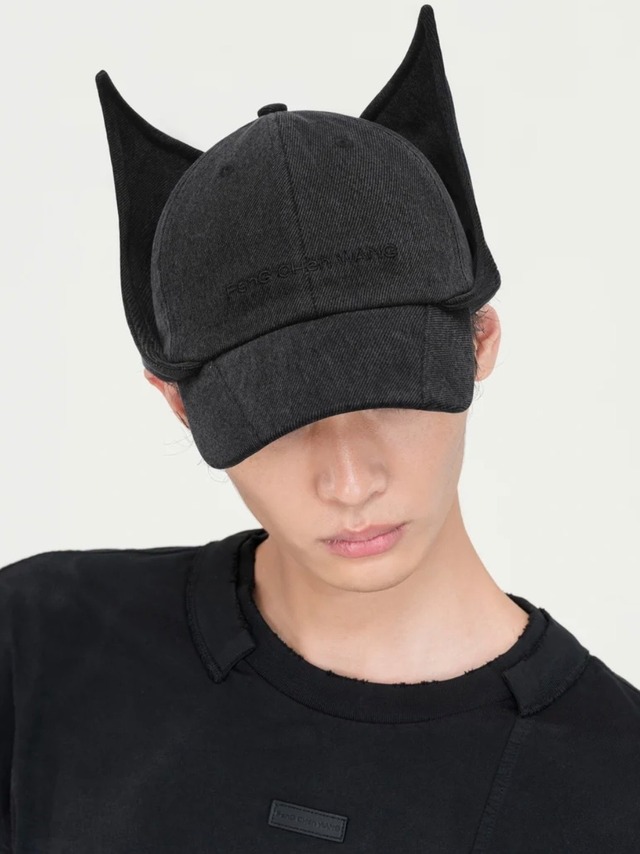 【26AW | WOMEN】Feng Chen Wang フェンチェンワン / キャップ / WASHED-DENIM CAT-EAR CAP　FUF22AC24