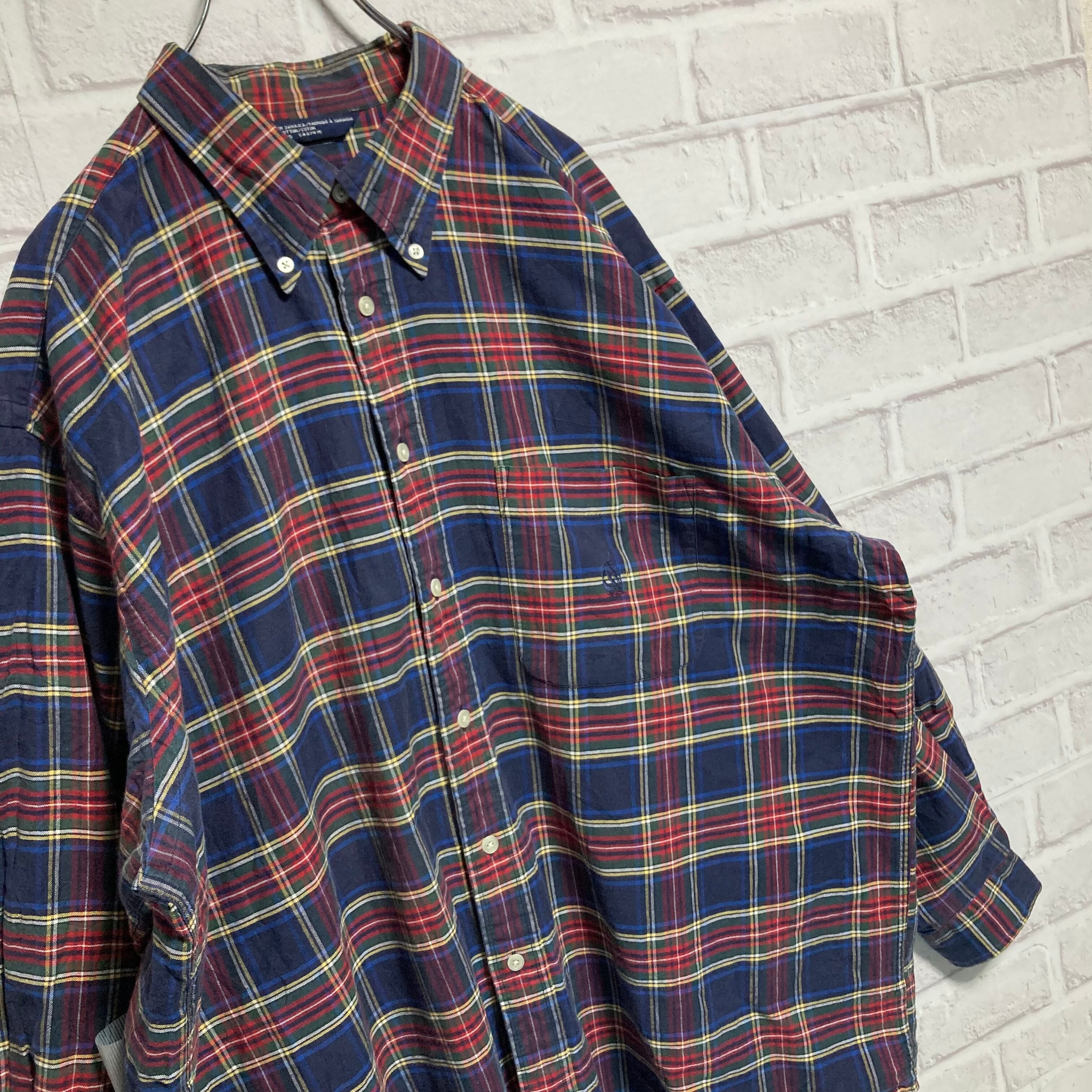 Nautica 長袖 チェックシャツ 90s USA  XL