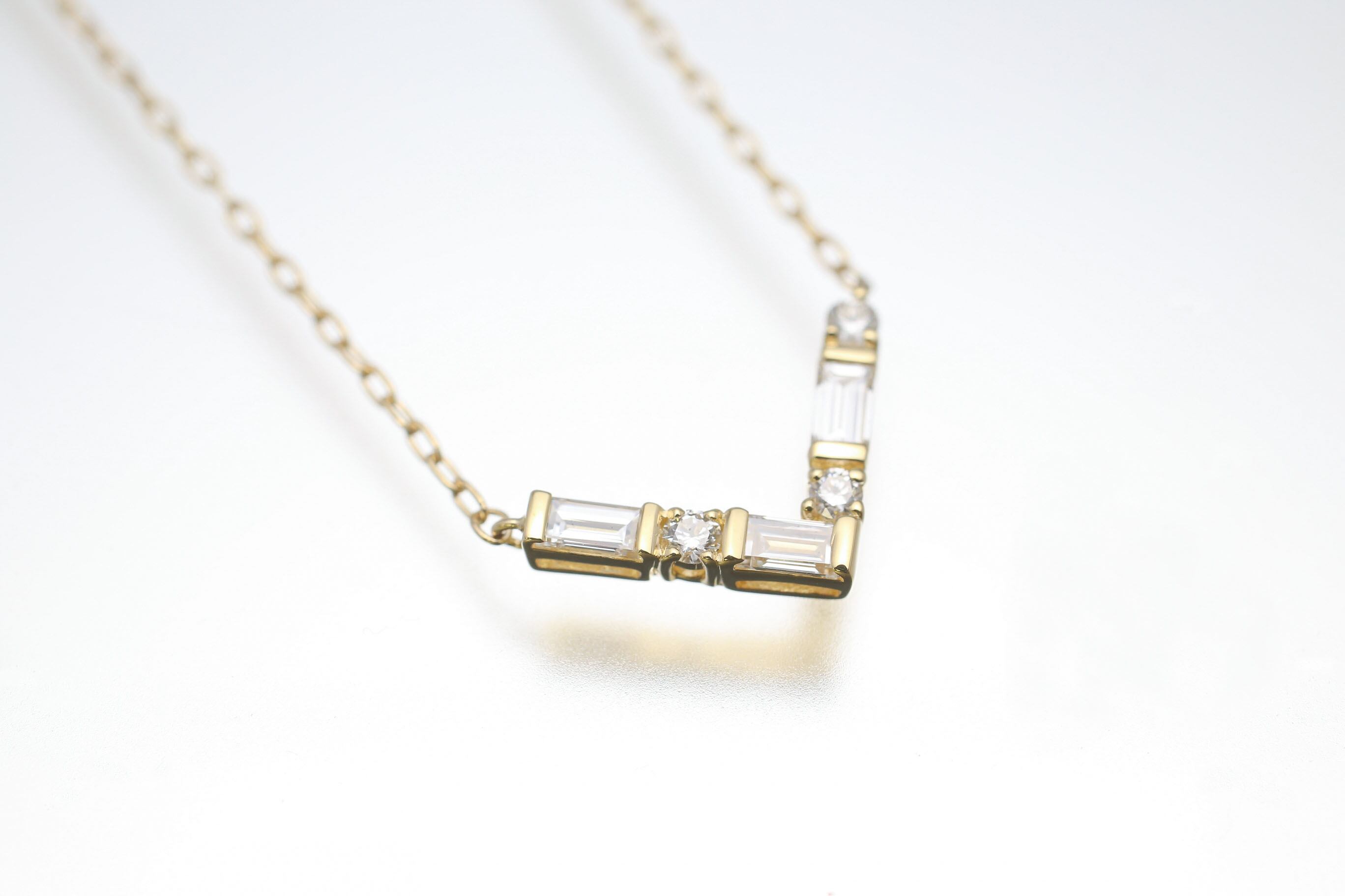K18YG ダイヤモンド0.29ctペンダントネックレス45cm | rizjewelry K18YG ダイヤモンド0.29ctペンダントネックレス45cm | rizjewelry