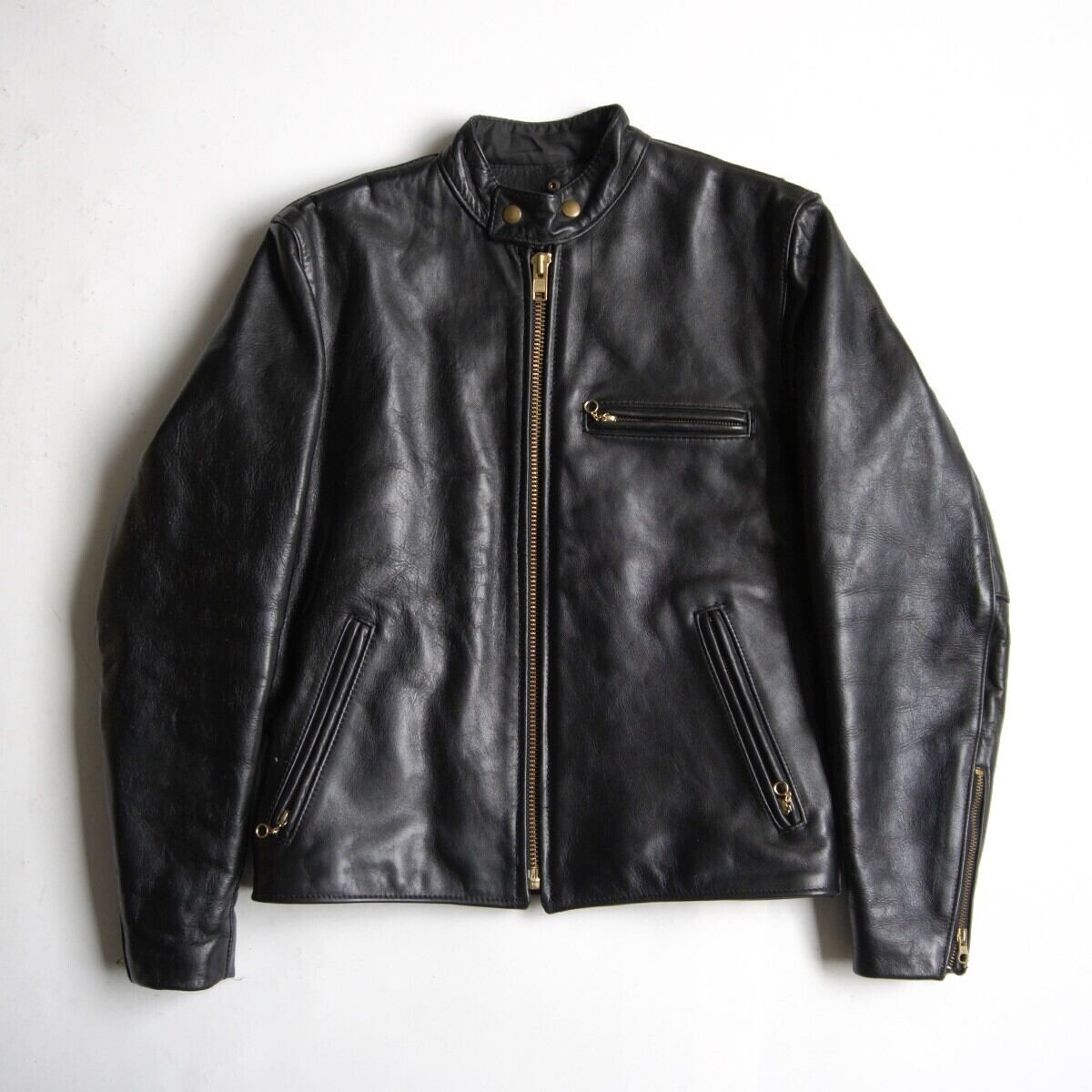 美品 vanson Denver レザープルオーバー レースアップ USA製 L VANSON プルオーバー レザージャケット デンバー ライダースジャケット