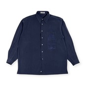 PIASPORTS ピアスポーツ 刺繍デザイン 長袖シャツ 5/くすみブルー系 メンズ