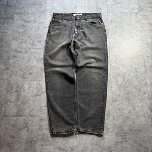 【W38 L32】00s usa levi's ブラック 550