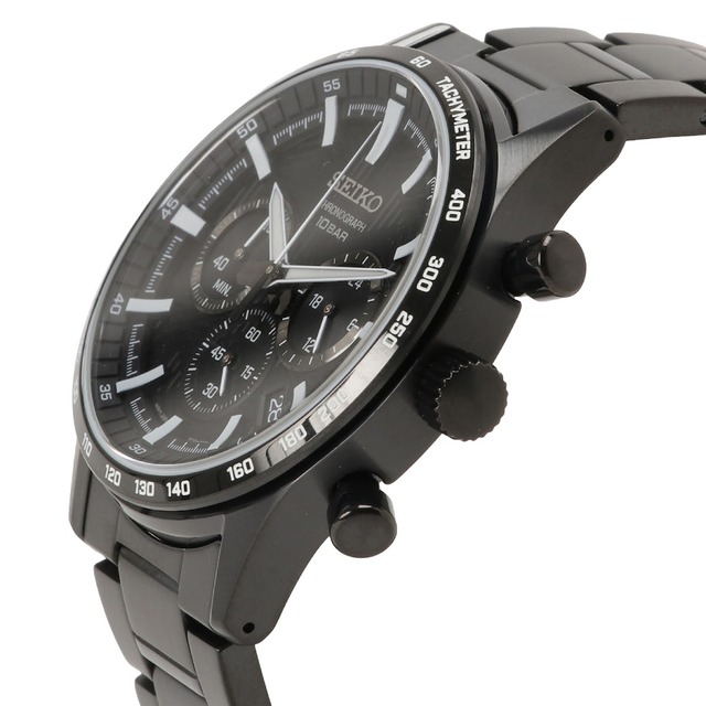 セイコー SEIKO SSB415P1 クロノグラフ メンズ 腕時計 海外モデル 逆輸入 クオーツ アナログ ブラック ウォッチ WATCH