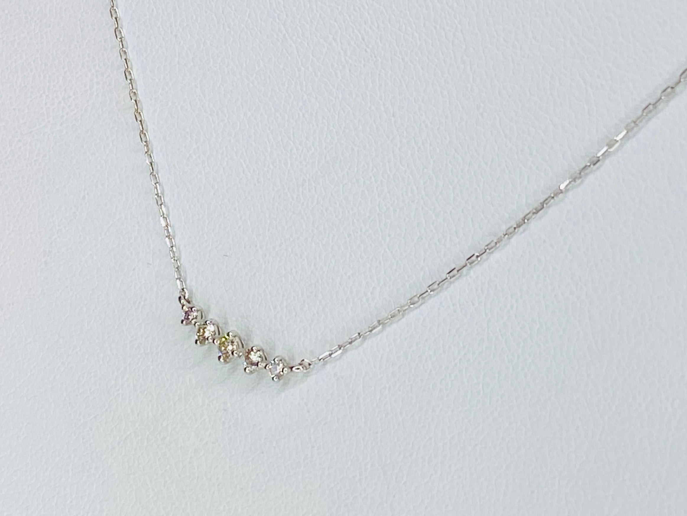K18 WG 0.15ct ダイヤモンドネックレス ○ | 株式会社 K18 WG 0.15ct ダイヤモンドネックレス ○ | 株式会社