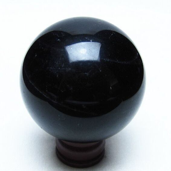 モリオン スフィア 黒水晶 丸玉 54mm 置物 原石 一点物 151-10402
