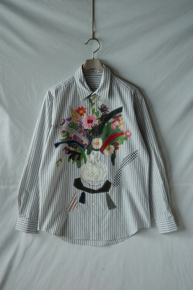 KHOKI 【Applique-detail Shirt  -White-】