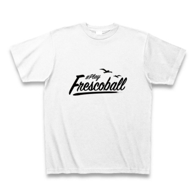 PLAY FRESCOBALL オリジナルTシャツ（ホワイト×ブラック）