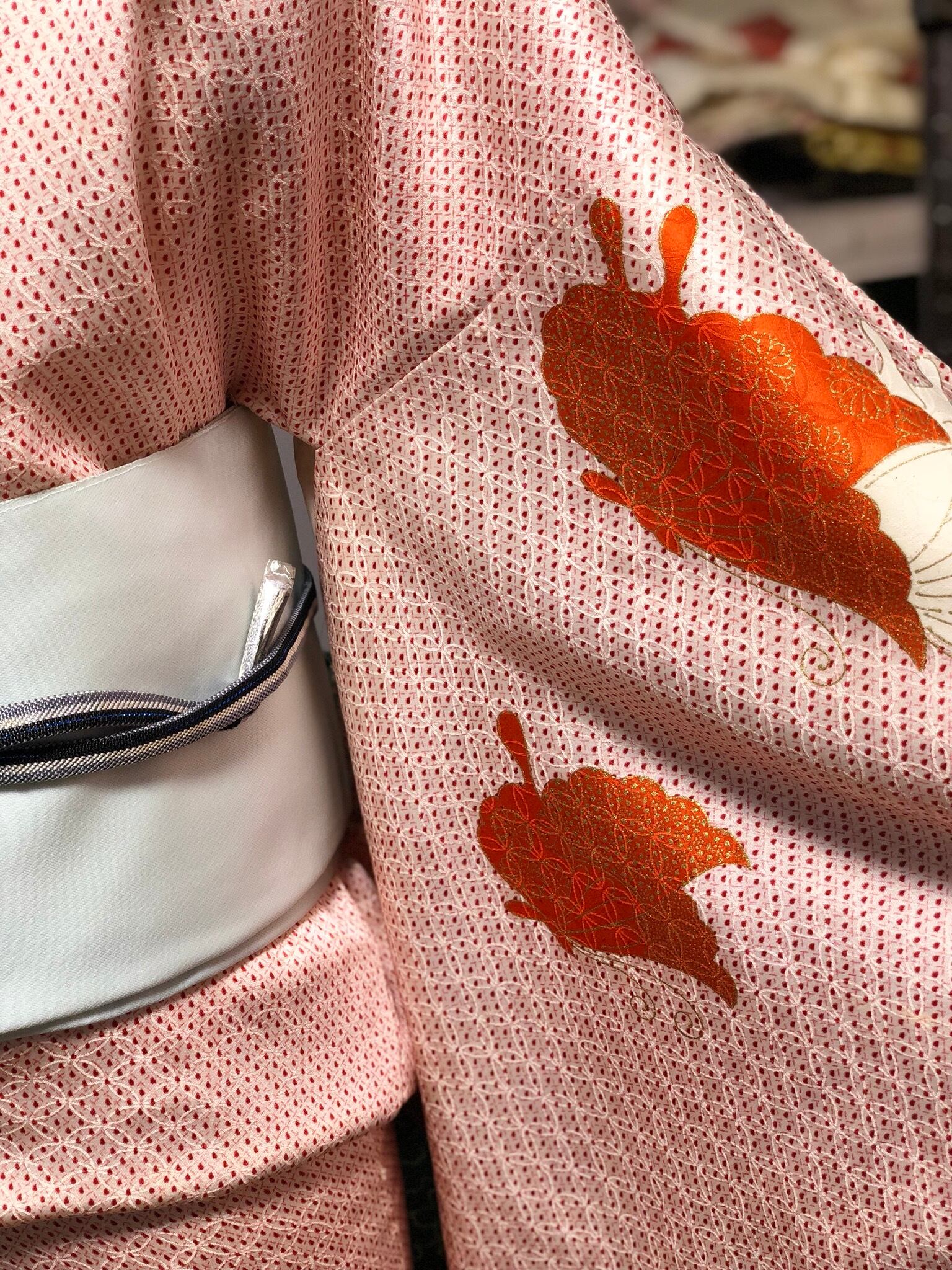 絞り 蝶柄小紋 | 和布 まつだ