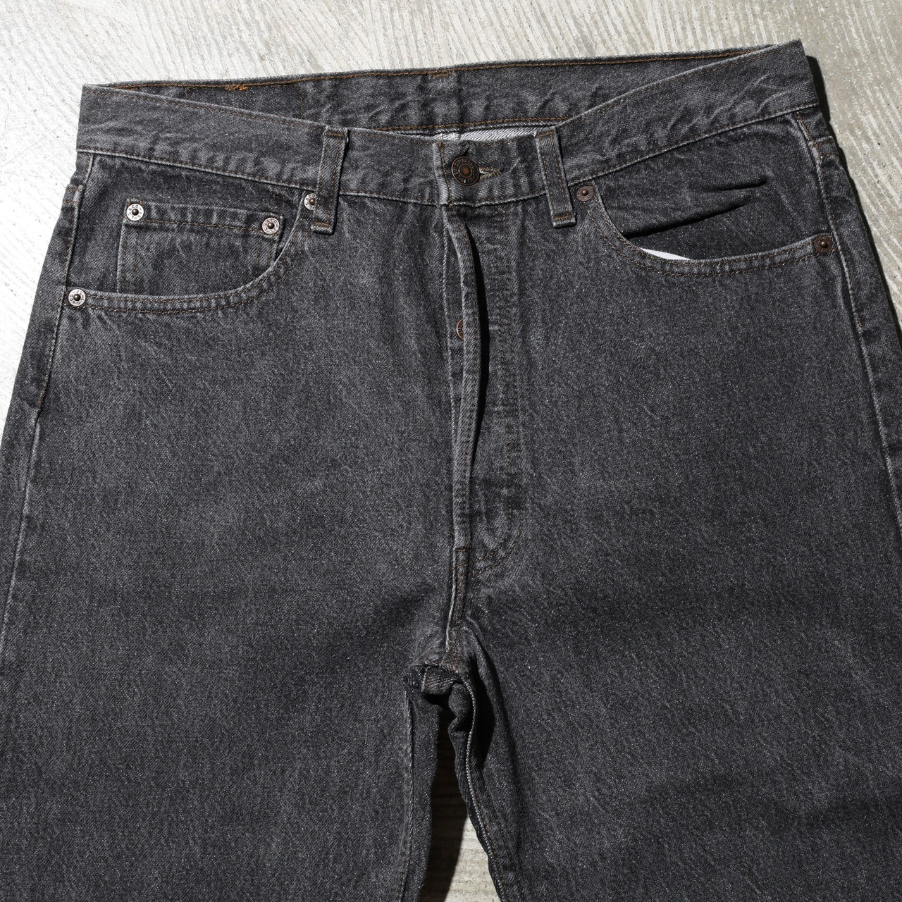 34×34 Levi’s 501-0658 93年 先染めブラックデニムパンツ リーバイス