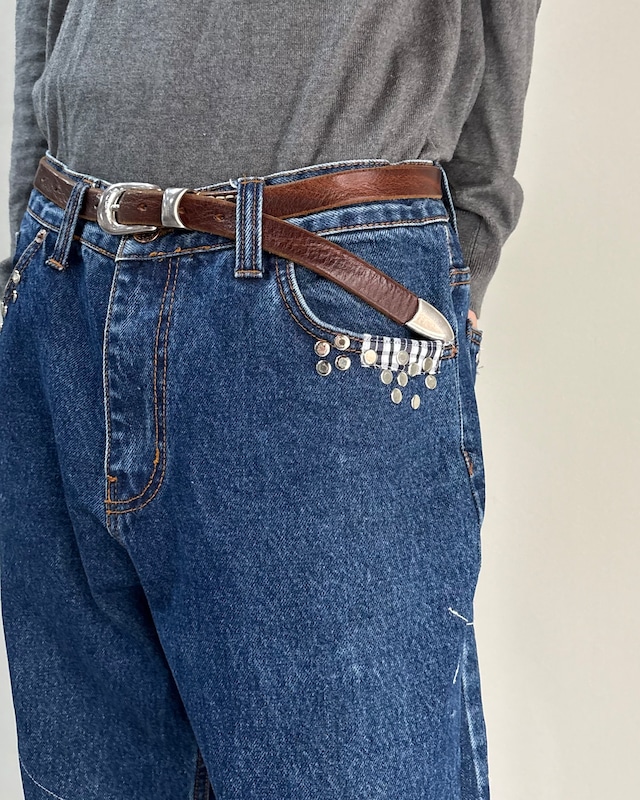 【Hannah Creak】Studded Jeans Blue